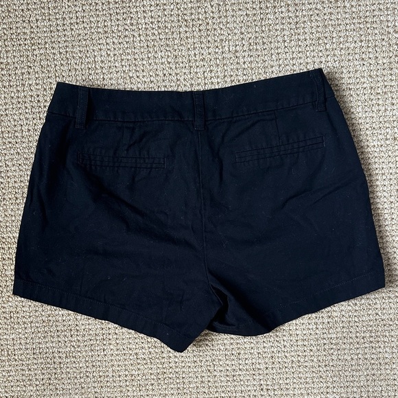 J.Crew Women’s Black Cotton Bermuda Shorts,Classic Chino Mid-Rise Casual Shorts - Picture 3 of 4
